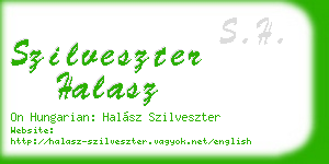 szilveszter halasz business card