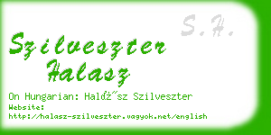 szilveszter halasz business card